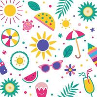 summer time pattern vector