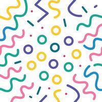 a colorful background with many different shapes vector