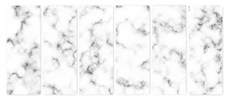 Set of marble texture background vector