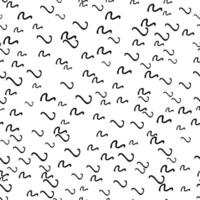 Seamless pattern with sketch squiggle vector