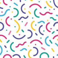 a colorful pattern with shapes and lines vector