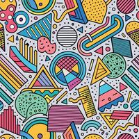 a colorful pattern with geometric shapes and shapes vector