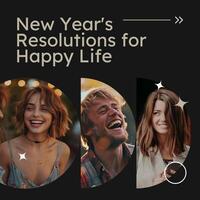 New Year Resolution for Instragram Post Template