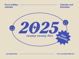 colorful calendar 2025 template