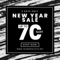 New Year Sale Discount Instagram Post Template