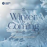 Welcome Winter Season Greeting Post template