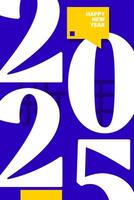 2025 New Year Poster Design template