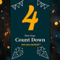 New Year Count Down Instagram Post template