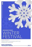 Winter Festival Poster Design template