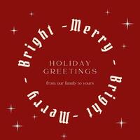 christmas season greeting social media post template