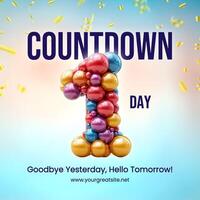 Countdown New Year Instagram Post template