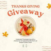 IG Post - Carousel - Thanksgiving Giveaway template