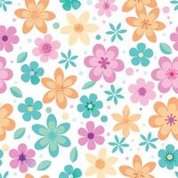 a colorful flower and sun design with clouds and stars vector