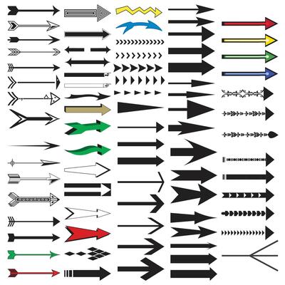 Arrow or sign icon for Web, Printing work