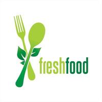 Fresh food logo design vector