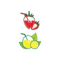 A strawberry lemonade and a strawberry lemonade vector