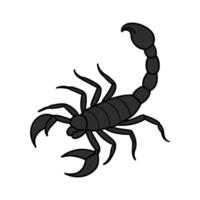 Scorpion Silhouette Illustration Art for Digital and Print Designs vector