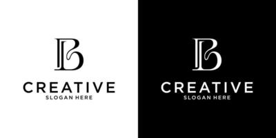 PB or BP initial letter logo design template vector
