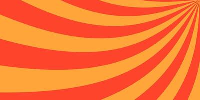 vintage red and yellow curvy striped pattern background vector