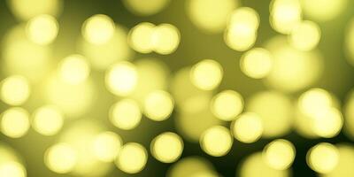 sparkling green bokeh effect background vector