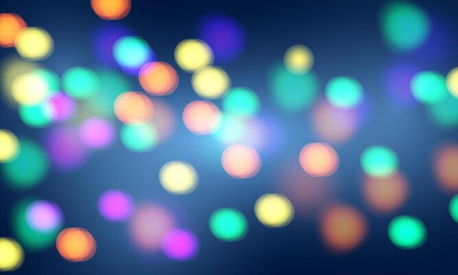 colorful lights bokeh effect background