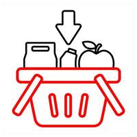 shopping cart and cart icon concept vector
