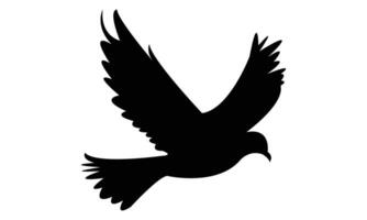 Flying Dove Silhouette Design vector