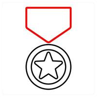 medal and aim icon concept vector