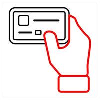 card payment and card icon concept vector