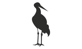 Stork Silhouette Design vector