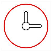 watch and clock icon concept vector