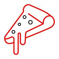 pizza and food icon concept vector