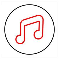 music and sound notes icon concept vector