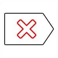 delete and remove icon concept vector