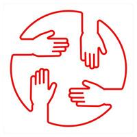 teamwork and team icon concept vector
