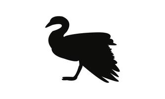 Goose Bird Silhouette Design vector