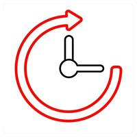 time and clock icon concept vector