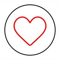 like and heart icon concept vector