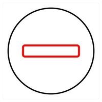 remove and minus icon concept vector