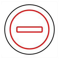 subtract and buton icon concept vector