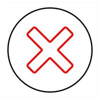 delete and remove icon concept vector