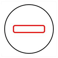 remove and minus icon concept vector