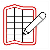 edit and edited icon concept vector