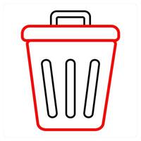 Trash Bin and recycle bin icon concept vector