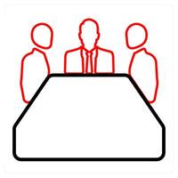 meeting and office icon concept vector