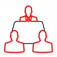Conference Meeting and consult icon concept vector