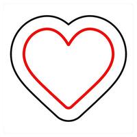 like and heart icon concept vector
