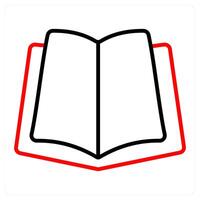 book and study icon concept vector