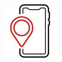 Navigation and map icon concept vector