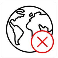 Global and earth icon concept vector